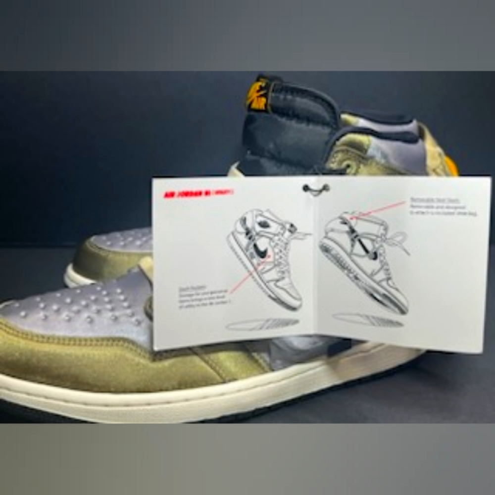 Jordan 1 retro high og sp utility olive light steel men's 10.5